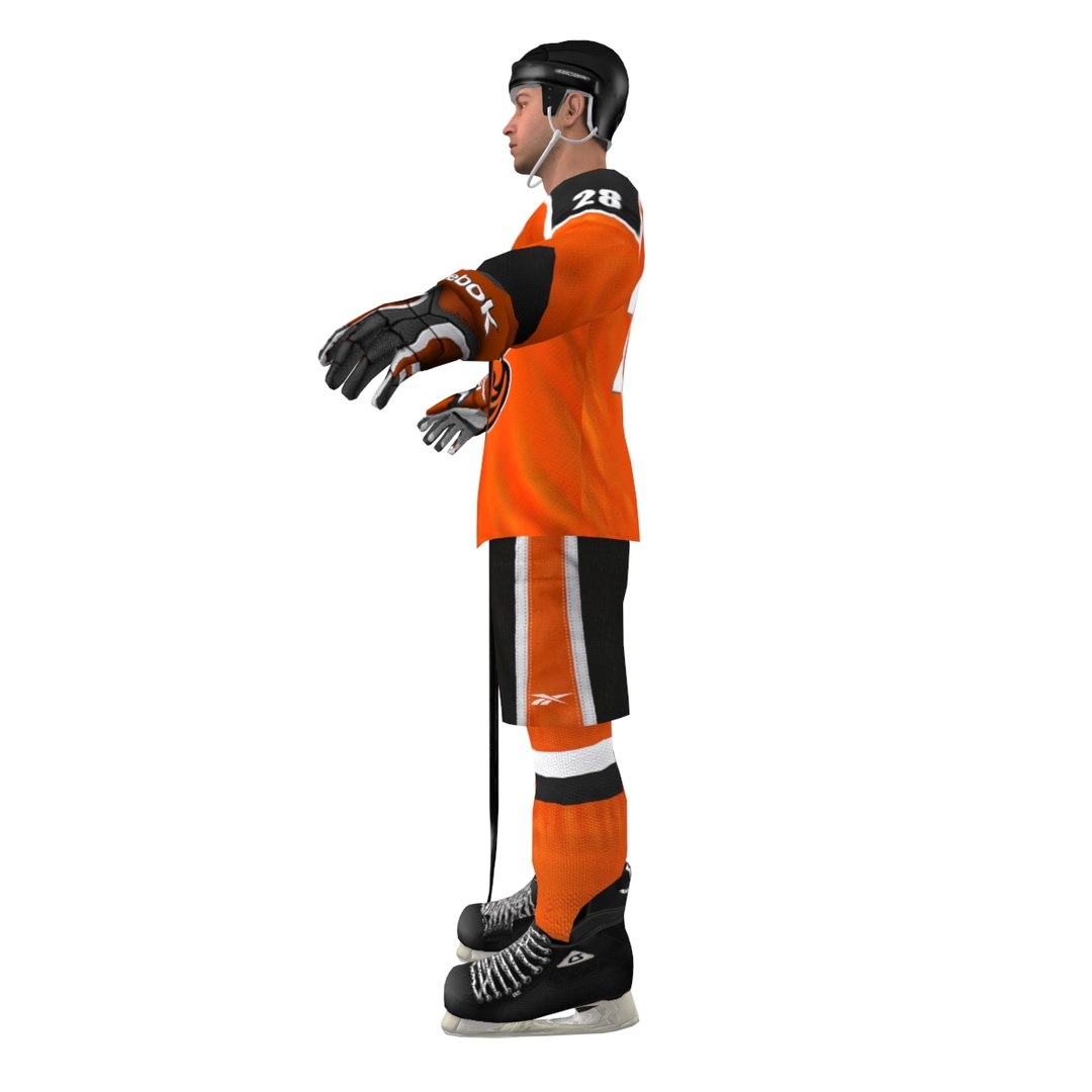 Hockey Player 3d Model