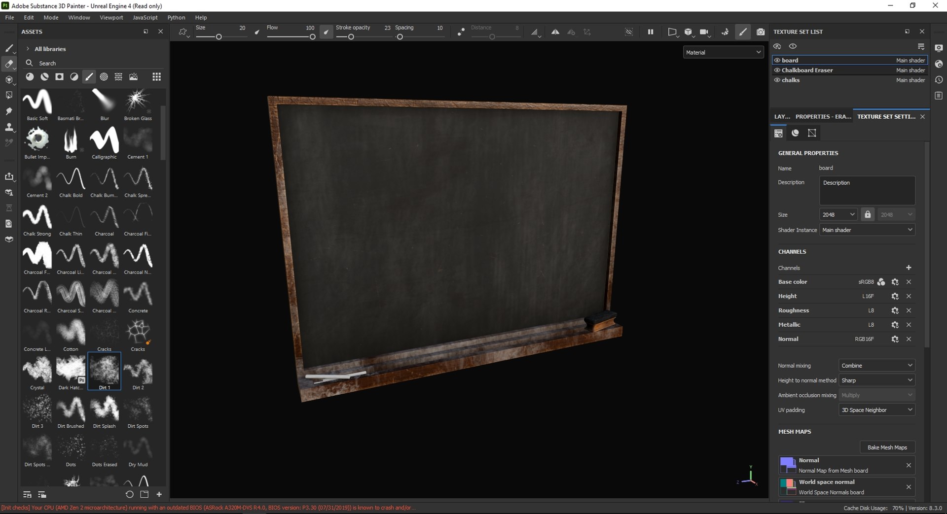 Chalkboard Model - TurboSquid 2140031