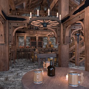 Medieval Tavern Interior
