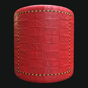Red Tarpaulin Sheet 4x4m Game Ready 3D model