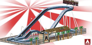 jungle river 3D