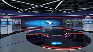 TV Studio News Set 31