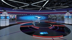 TV Studio News Set 31