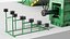 Horizontal Hydraulic Baler Machine Green 3D model