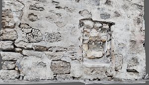 Ancient Indian Stone Wall build in the times of Medieval 3D model