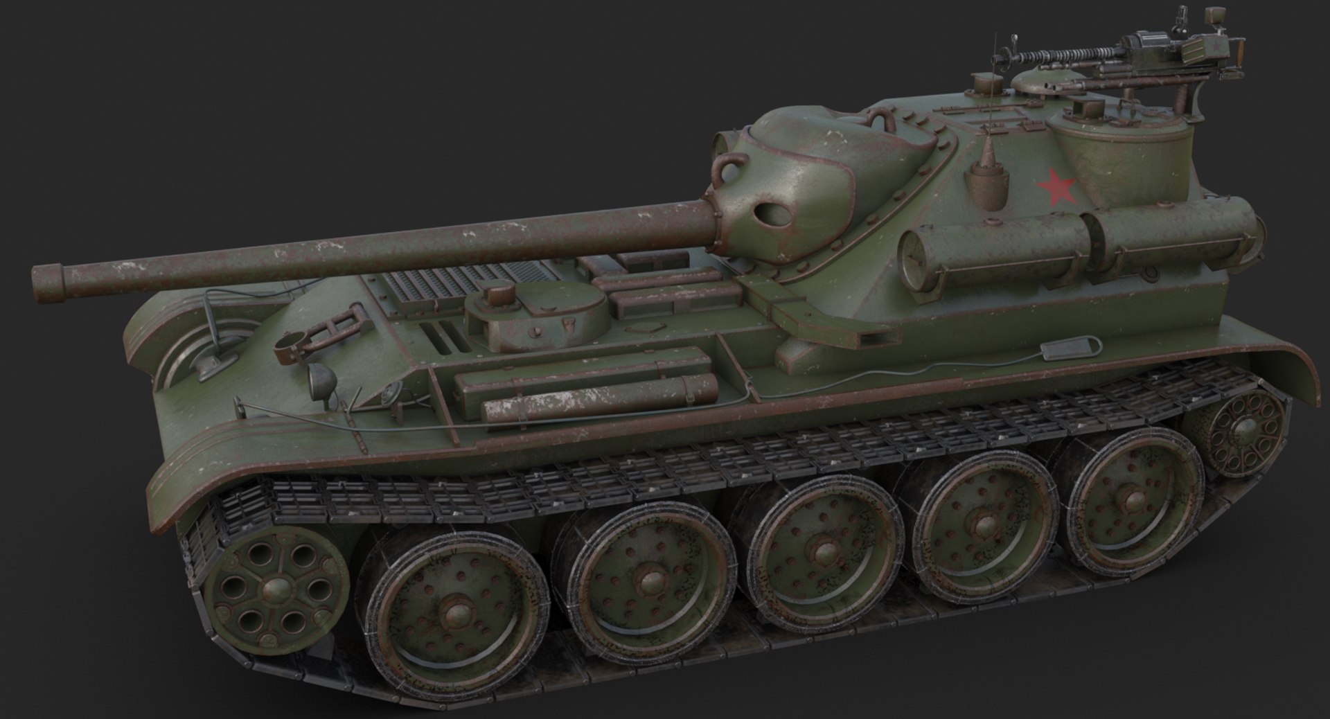 Tank Uralmash Su 101 3D Model - TurboSquid 1661550