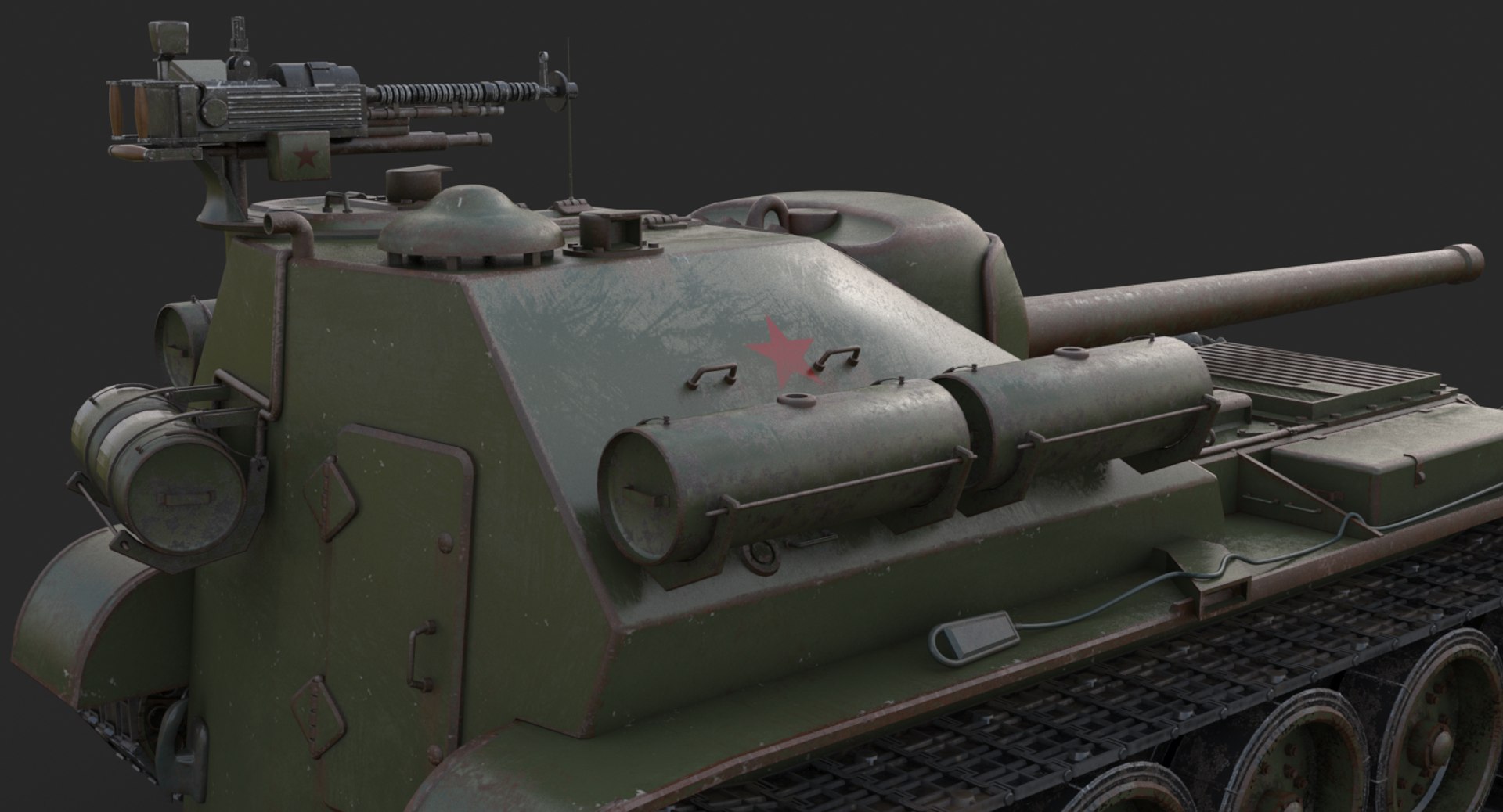 Tank Uralmash Su 101 3D Model - TurboSquid 1661550