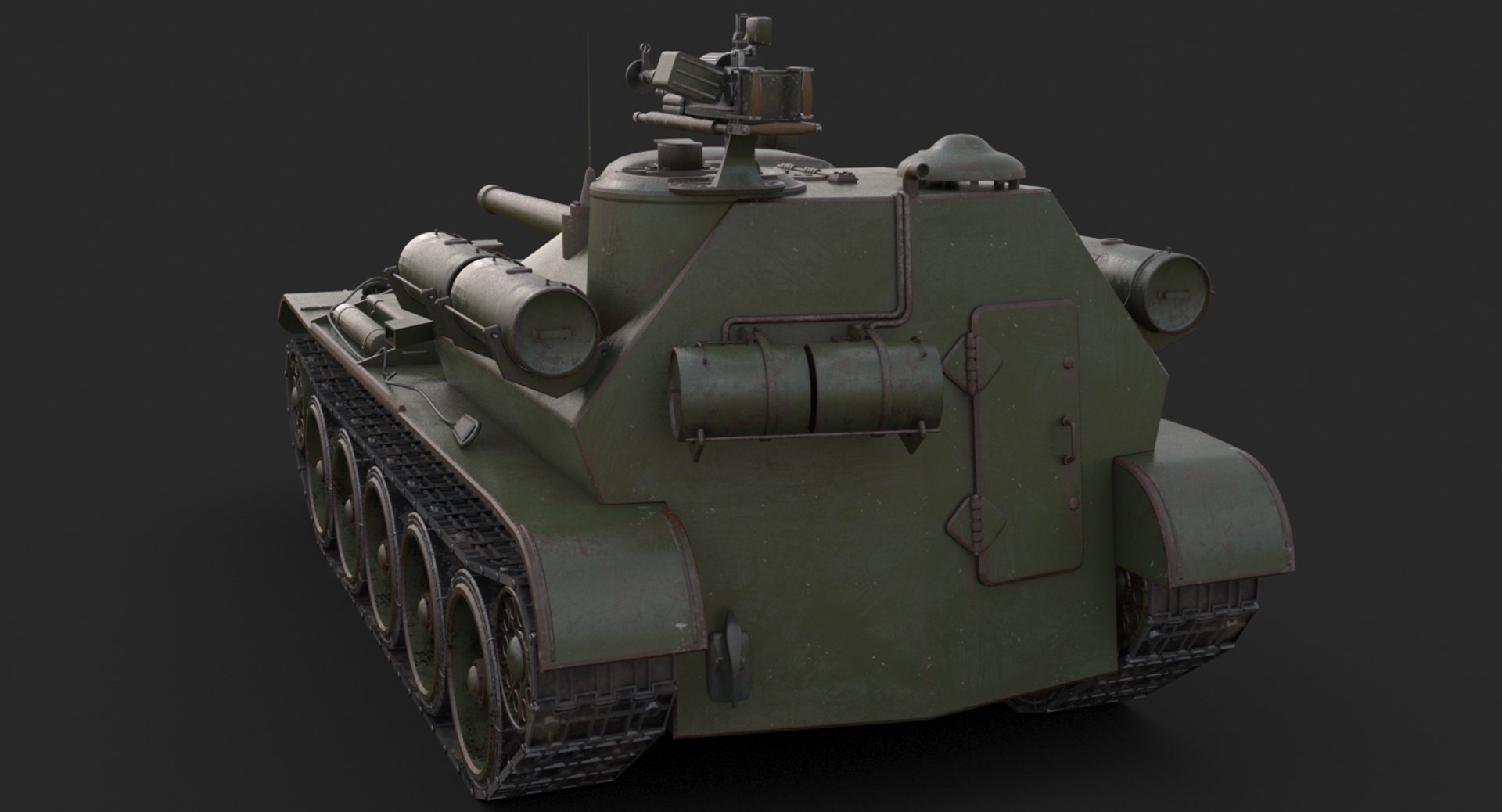 Tank Uralmash Su 101 3D Model - TurboSquid 1661550
