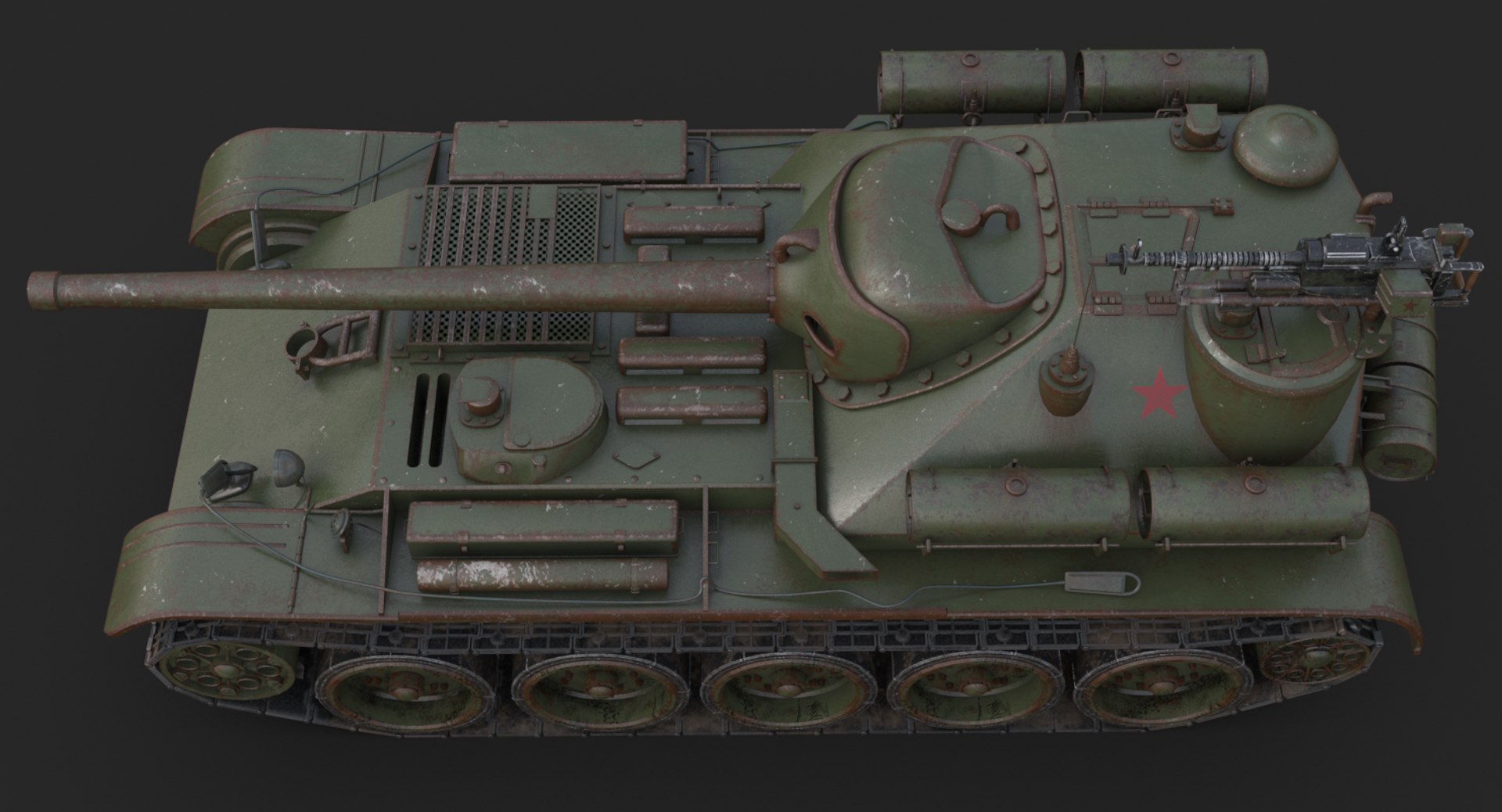 Tank Uralmash Su 101 3D Model - TurboSquid 1661550
