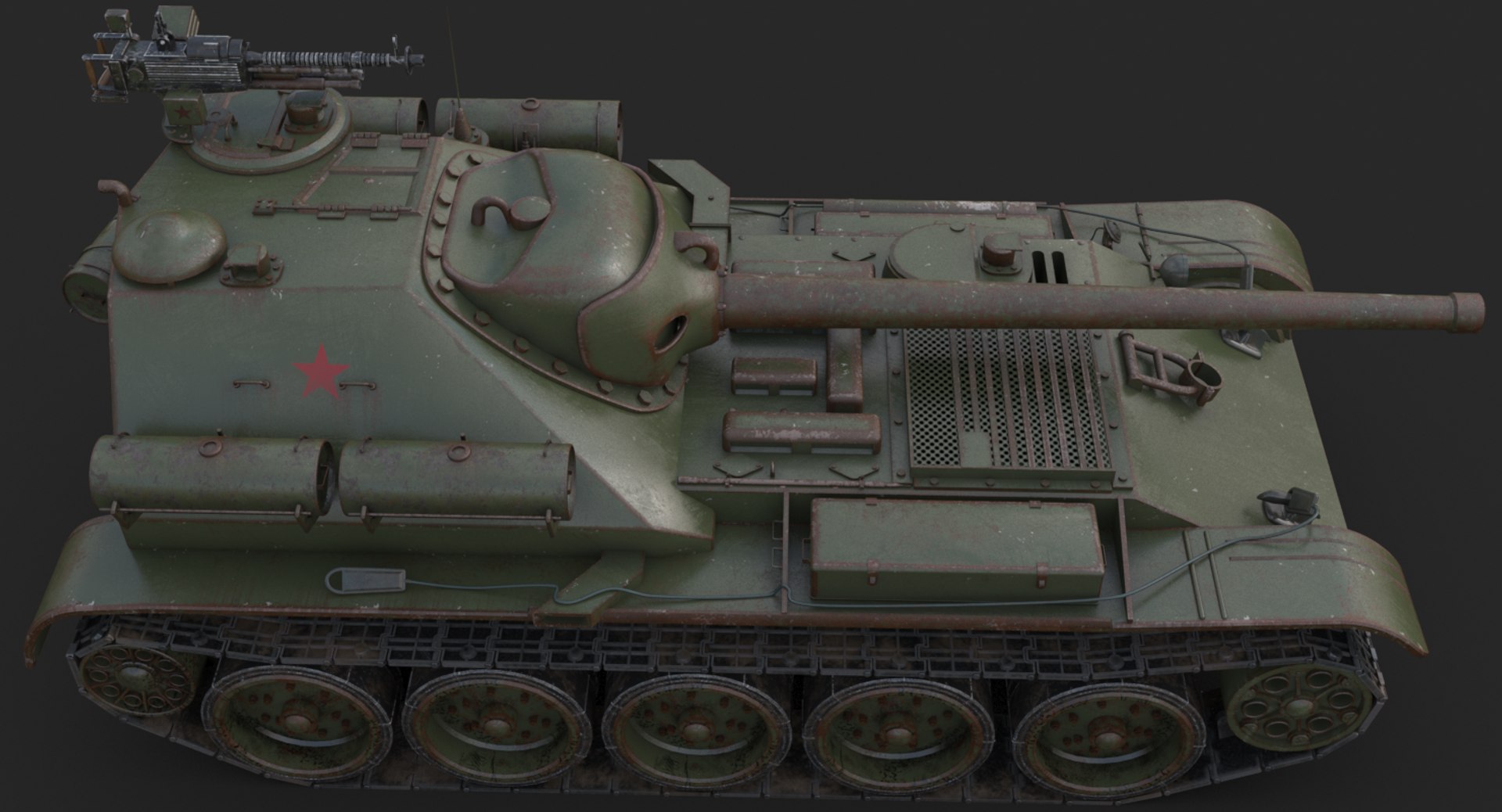 Tank Uralmash Su 101 3D Model - TurboSquid 1661550