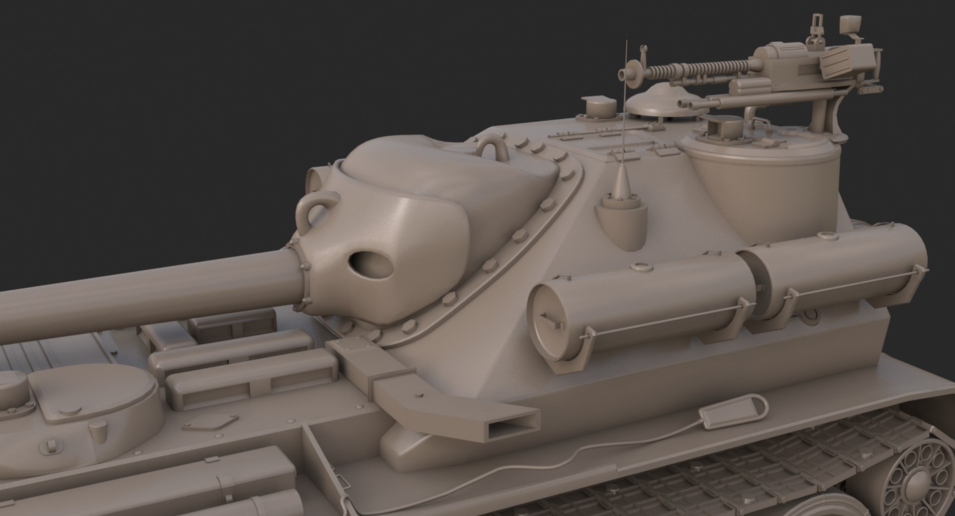 Tank uralmash su 101 3D model - TurboSquid 1661550