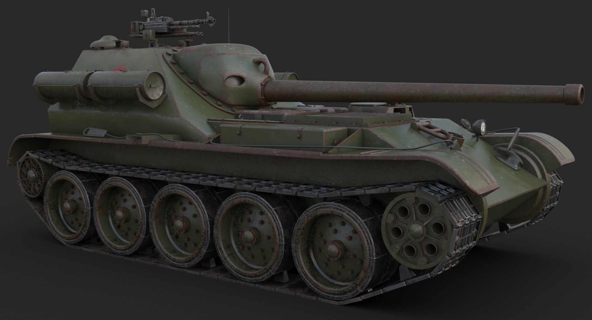 Tank Uralmash Su 101 3D Model - TurboSquid 1661550