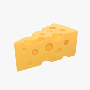 cheese piece 3D model