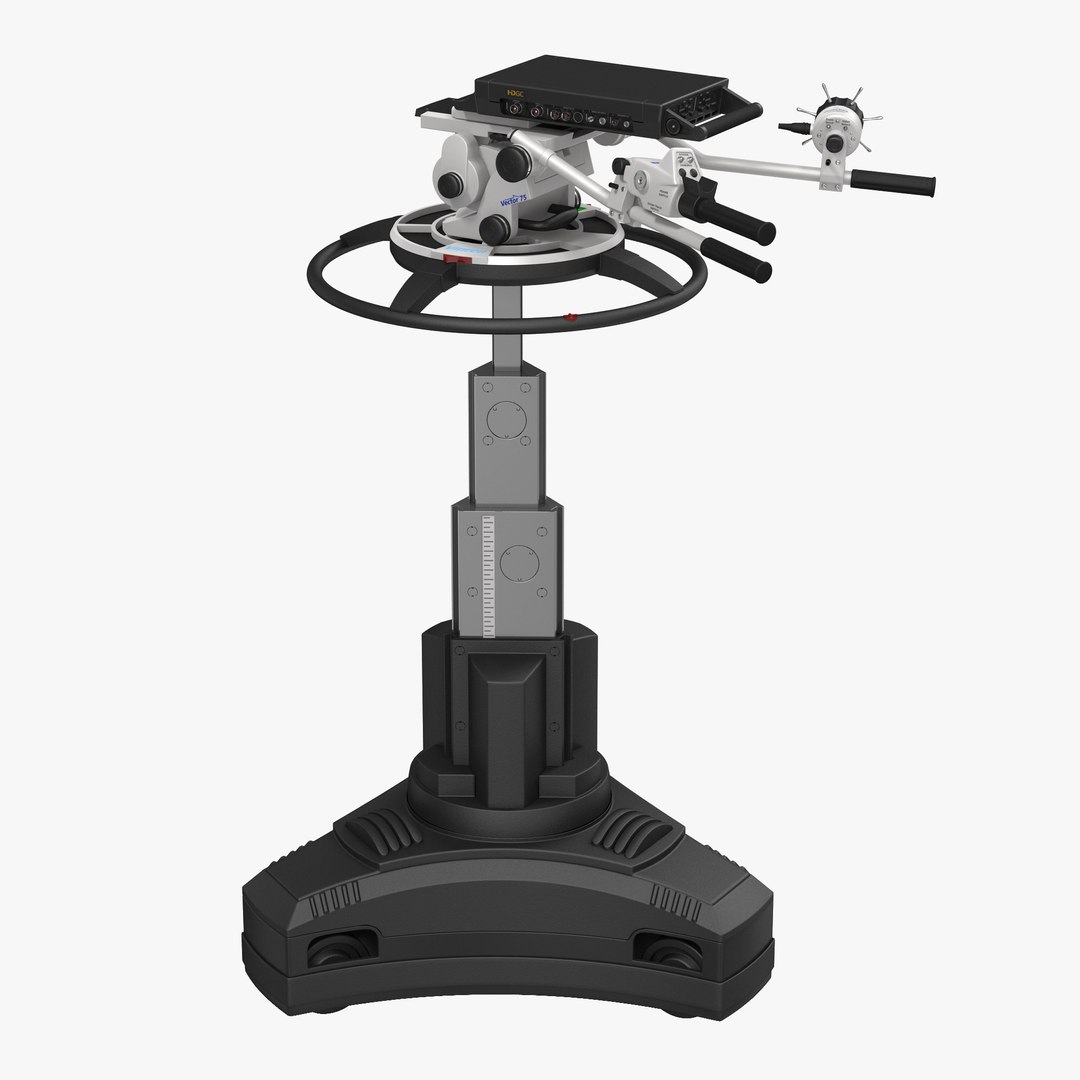 TV Studio Camera Pedestal 3D model preview
