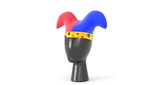 3D clown hat