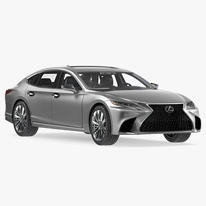 Lexus LS 500 2018 Rigged 3D Model