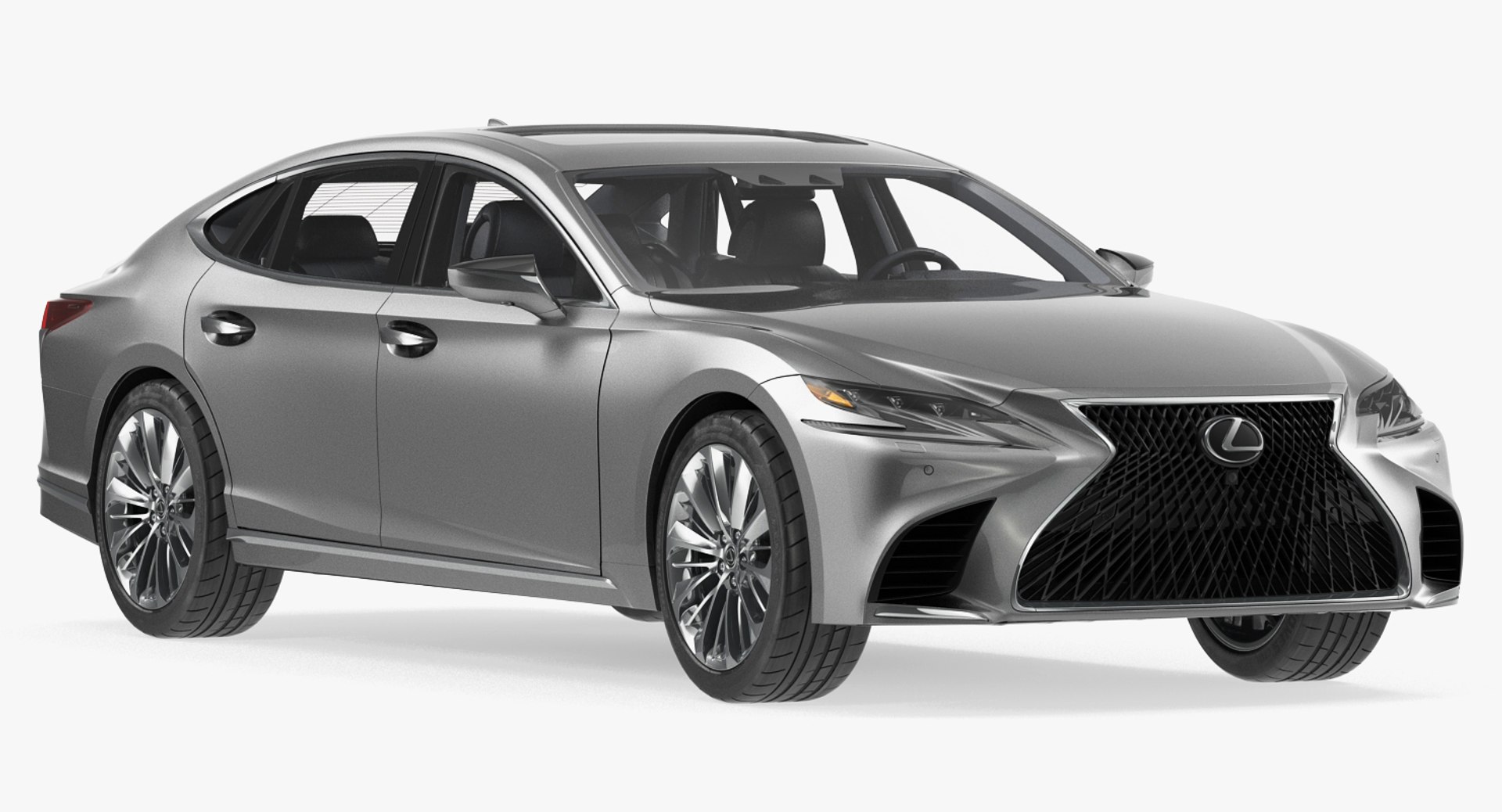 Lexus LS 500 2018 Rigged 3D Model 3D model preview