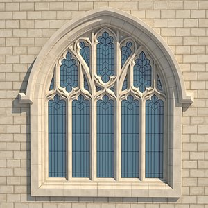 Gothic window model - TurboSquid 1568447