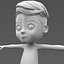 Stylized Cartoon Boy lowpoly Base Mesh