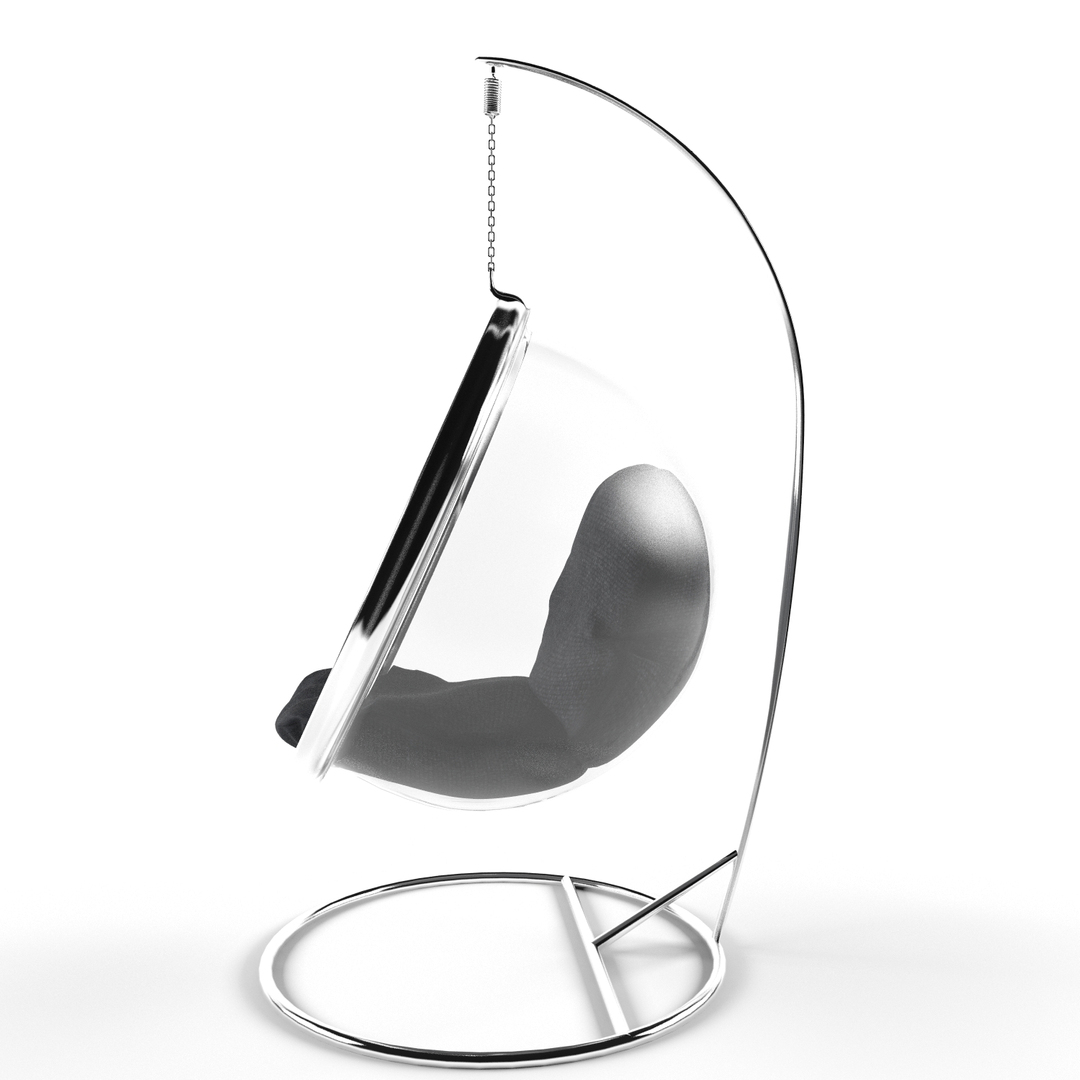 3d modern bubble chair model