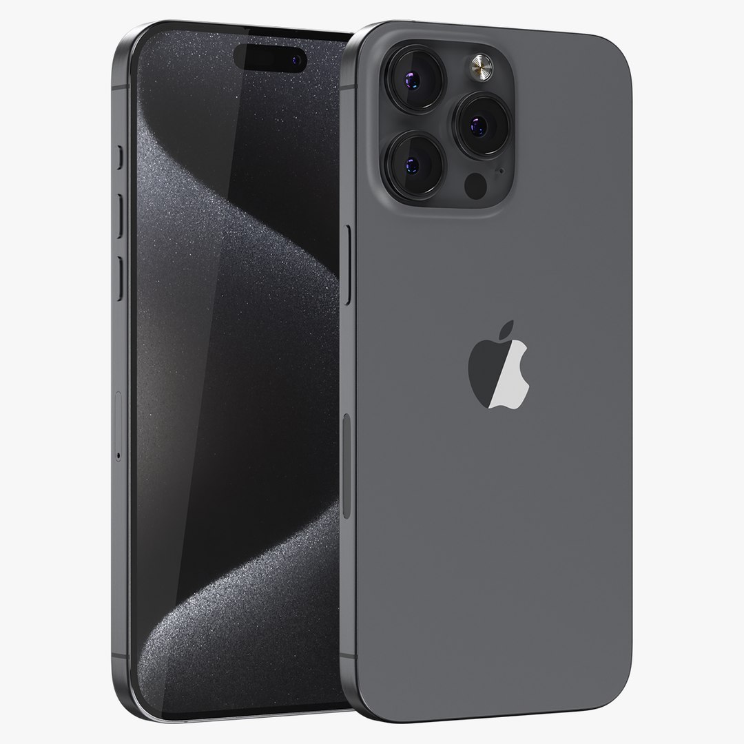 IPhone 15 Pro Max Black Titanium 3D Model - TurboSquid 2135548