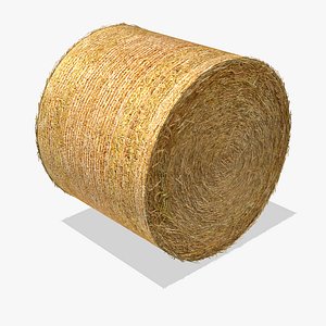 3d hay bale