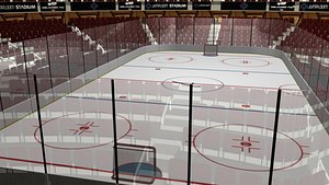 ice hockey stadium 3D model