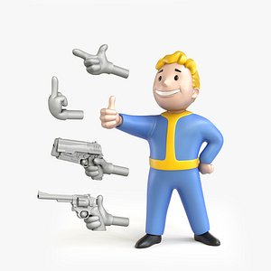 3D Vaultboy from Fallout model