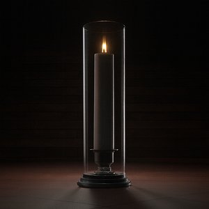 modern scented pillar candle