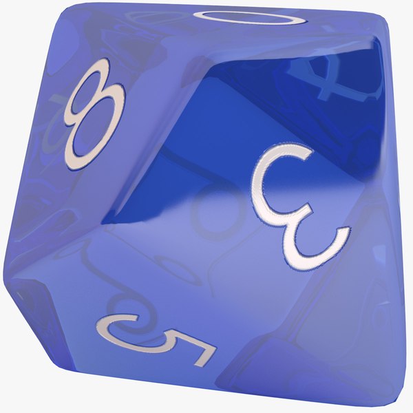 3D dice d10