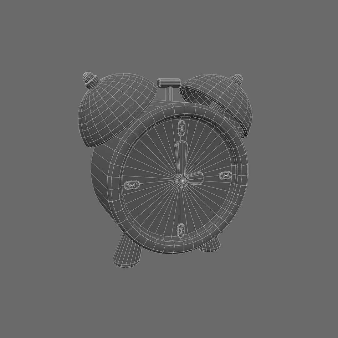 Cartoon Alarm Clock Model TurboSquid 2059330