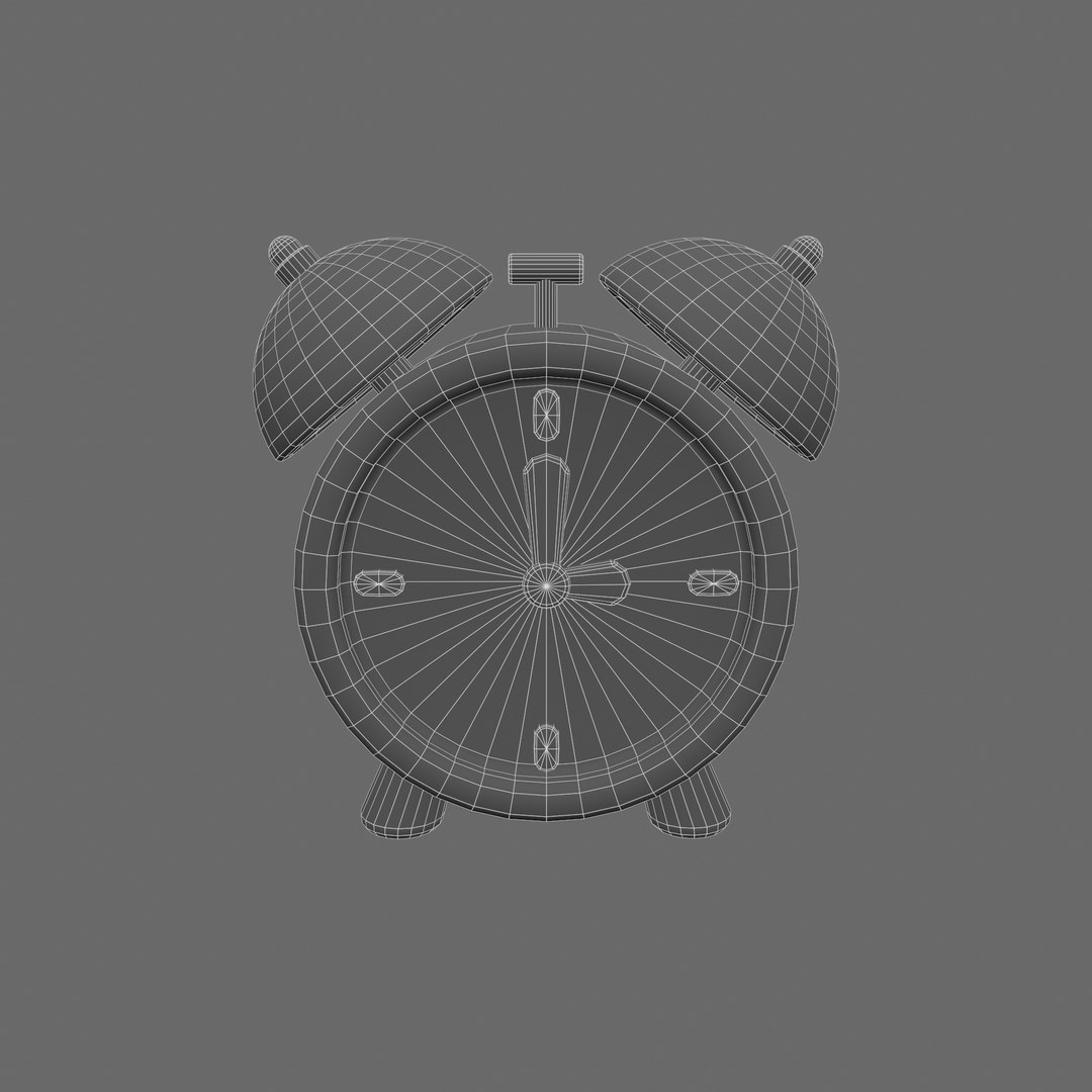 Cartoon Alarm Clock Model TurboSquid 2059330