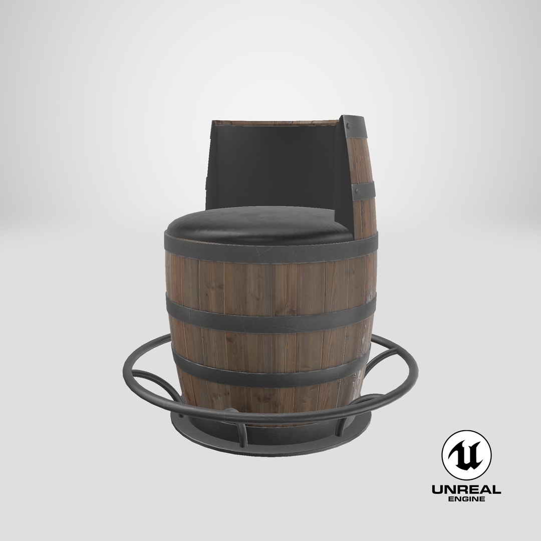 Barrel Bar Chair 3D model https://p.turbosquid.com/ts-thumb/Rd/TscwLh/wS/stemcell_unreal_render/png/1662061895/1920x1080/fit_q87/30aef12ac56809b8de8e2ea360dcebe0c877b47e/stemcell_unreal_render.jpg