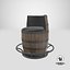 Barrel Bar Chair