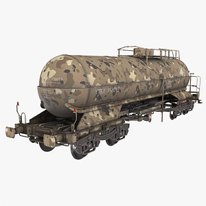 Railroad Tank Car Camouflage 3D model