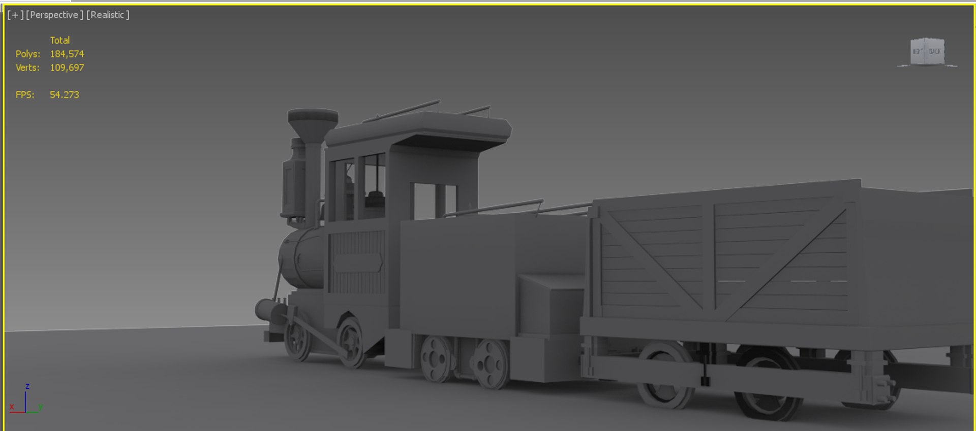 Train 3d Max