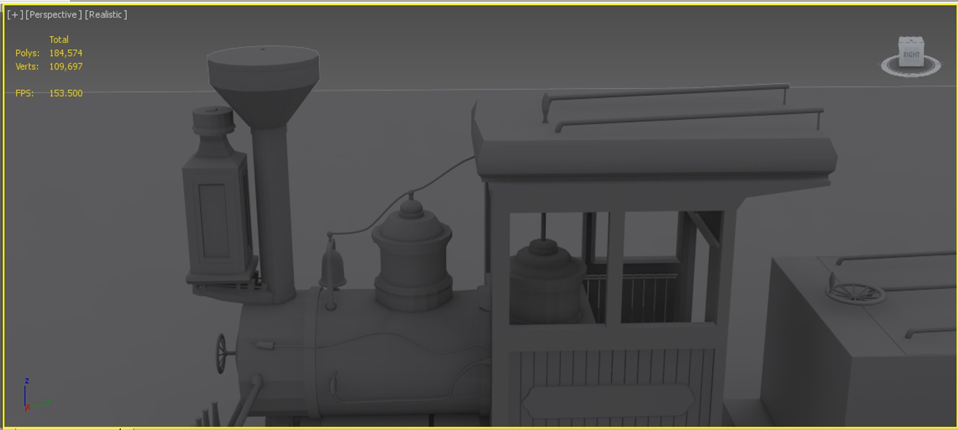 Train 3d Max