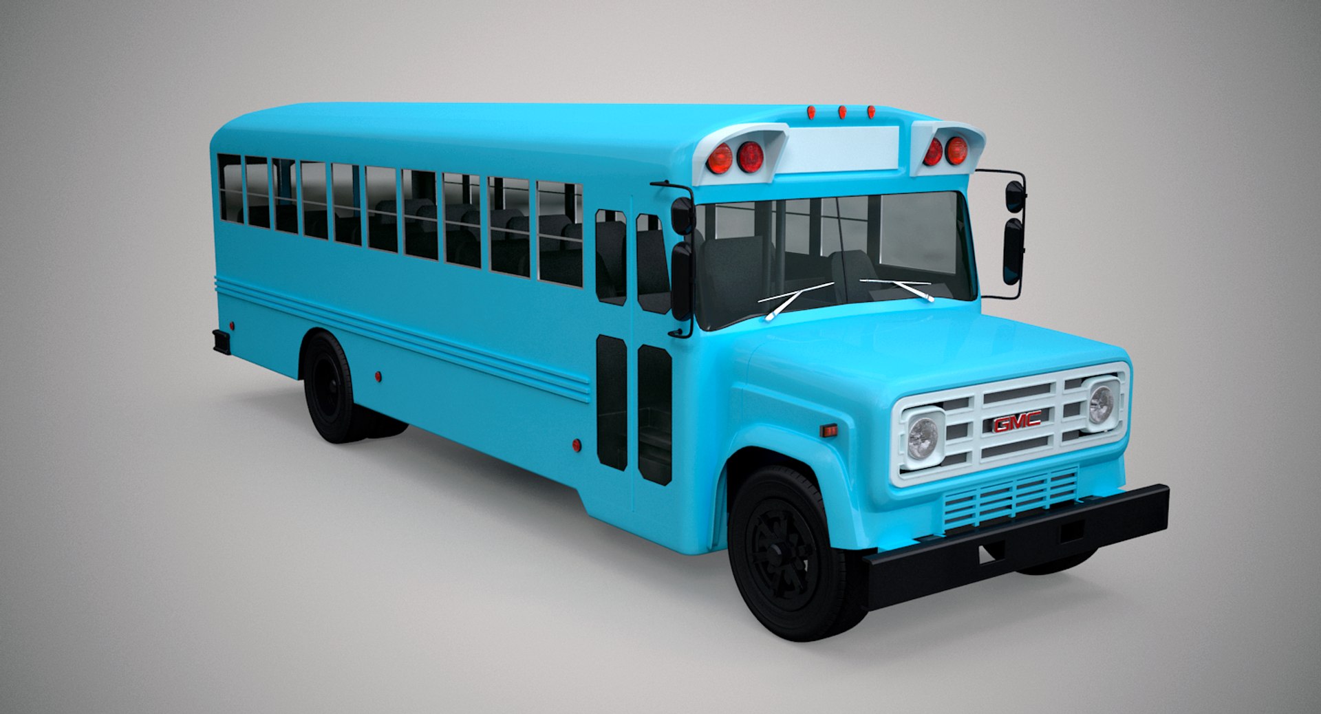 3d Model Gmc B-series Bus