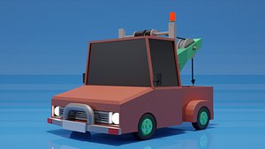 Low-poly Tow Truck