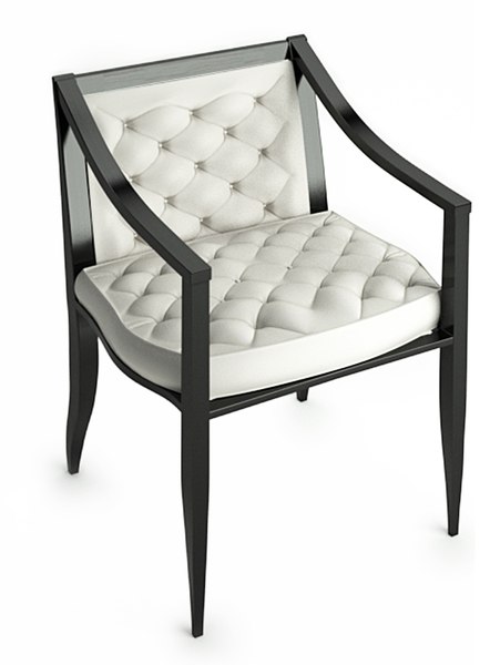 3d model versace armchair chair