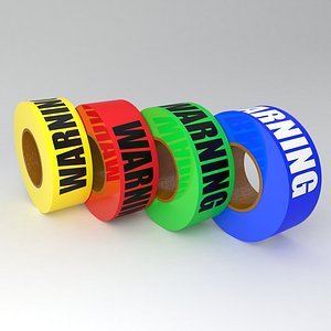 3D model WARNING Tape Collection