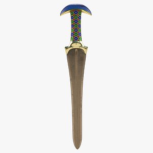 3D model dagger knife