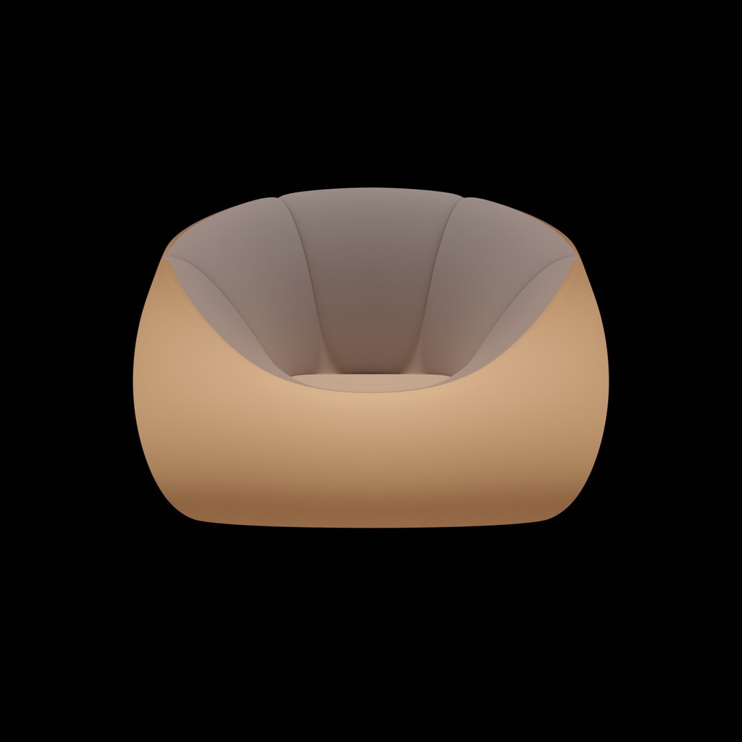 Round Inflatable Chair Model - TurboSquid 2124992