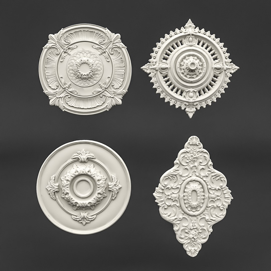 Classic Ceiling Pattern 02 3D Model - TurboSquid 1517113