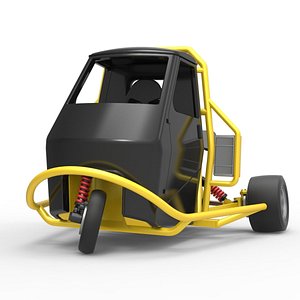 Ape car proto while turning Scale 1 to 25 model