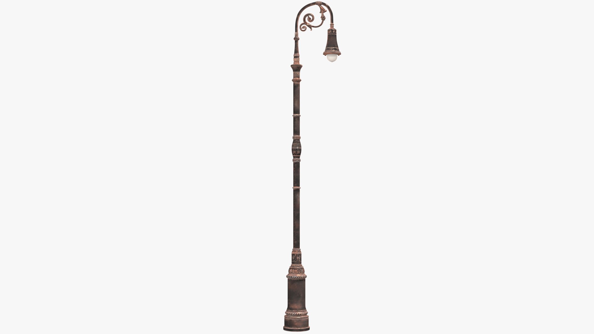 Vintage Street Lamp 3D model preview