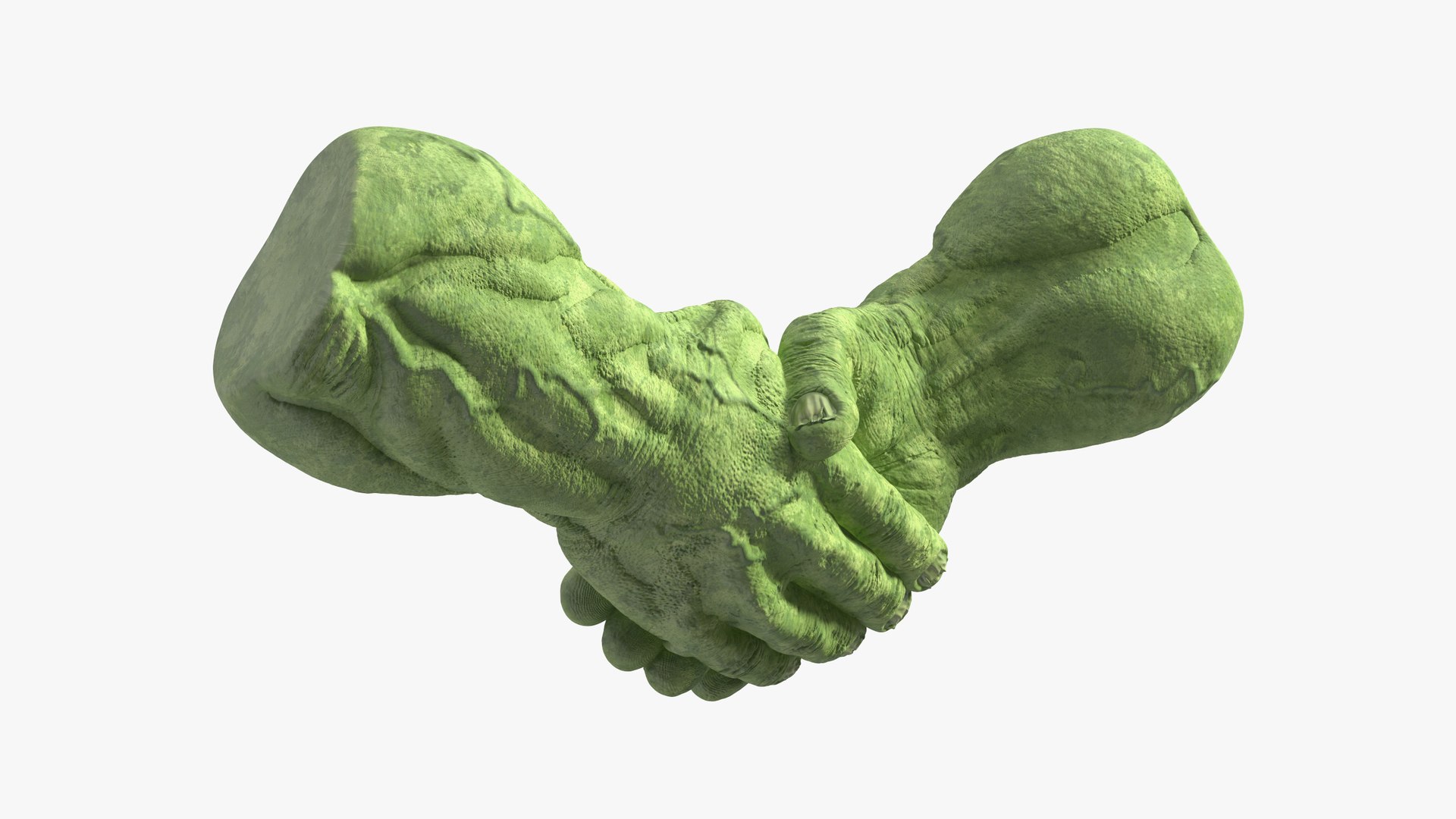 Handshake Hulk Hands Rigged for Maya 3D model preview