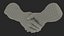Uścisk dłoni Hulk Hands Rigged dla Mayi