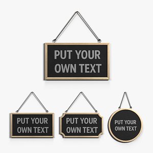 Display Sign – Signature Wooden Wall Message Trio