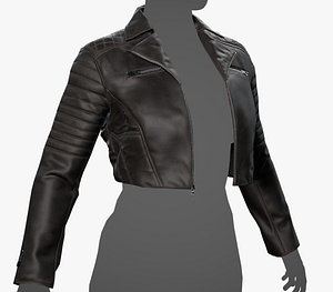 3D Black Biker Jacket
